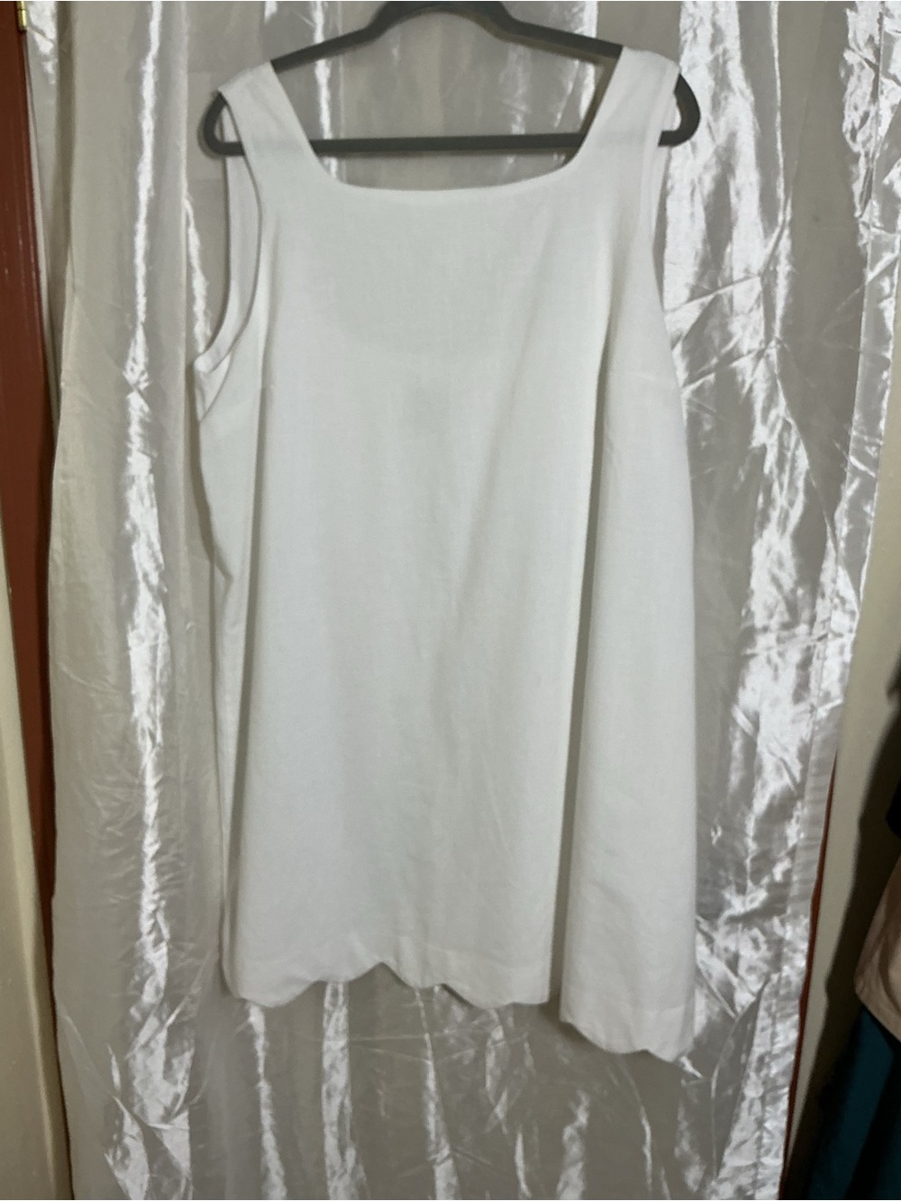 kate spade White Square-Neck Midi Dress